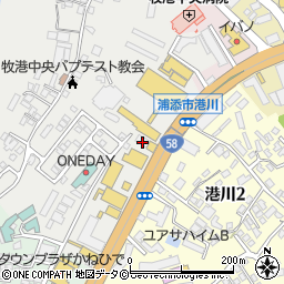セカンドストリート　浦添５８号店周辺の地図