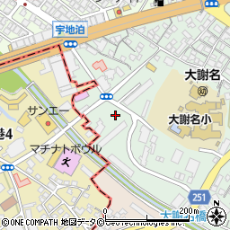 県営大謝名団地周辺の地図