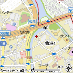 湧川オートサービス周辺の地図