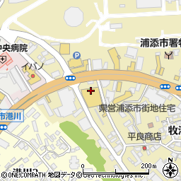 ホームセンターさくもと浦添店周辺の地図