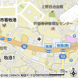 沖縄銀行　事務部・為替決済センター周辺の地図