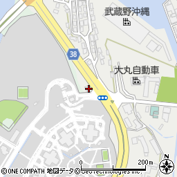 沖縄県浦添市港川581-1周辺の地図