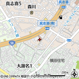 宜野湾市商工会館周辺の地図