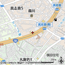 北海道ラーメン追風丸 大謝名店周辺の地図