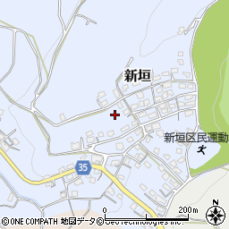 沖縄県中頭郡中城村新垣周辺の地図