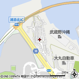 沖縄県浦添市港川577周辺の地図