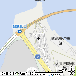 沖縄県浦添市港川564-3周辺の地図