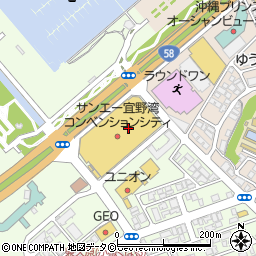 ゆうちょ銀行サンエー宜野湾コンベンションシティ内出張所 ＡＴＭ周辺の地図