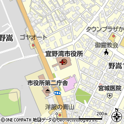 沖縄県宜野湾市周辺の地図