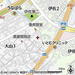 伊佐倉庫周辺の地図