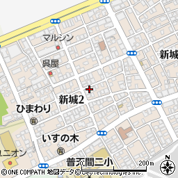 沖縄県宜野湾市新城周辺の地図