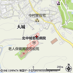 北中城若松病院周辺の地図