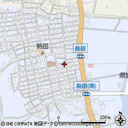 沖縄県北中城村（中頭郡）熱田周辺の地図