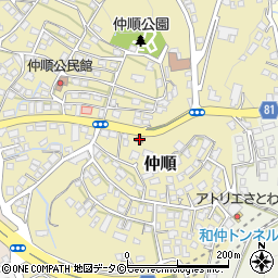 沖縄警察署北中城交番周辺の地図