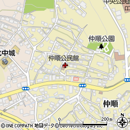 仲順公民館周辺の地図