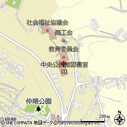 北中城村立中央公民館図書室周辺の地図