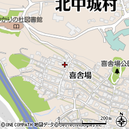沖縄県中頭郡北中城村喜舎場周辺の地図