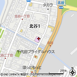 真北谷店周辺の地図