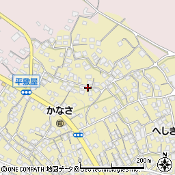 沖縄県うるま市勝連平敷屋周辺の地図