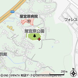 屋宜原公園周辺の地図