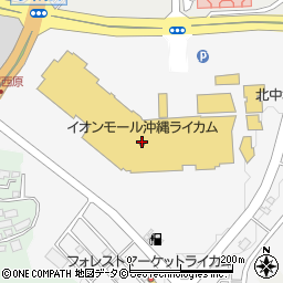 ユニクロイオンモール沖縄ライカム店周辺の地図