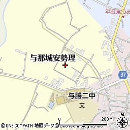 沖縄県うるま市与那城安勢理周辺の地図