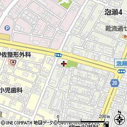 ファミリーマート沖縄泡瀬店周辺の地図