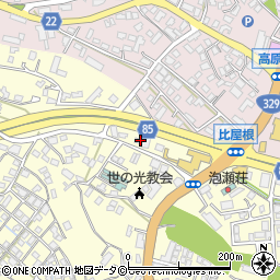 七輪焼肉 安安 比屋根店周辺の地図