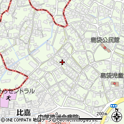 沖縄県中頭郡北中城村島袋50周辺の地図