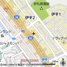 琉球日産北谷店周辺の地図