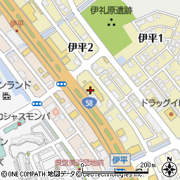 琉球日産北谷店周辺の地図