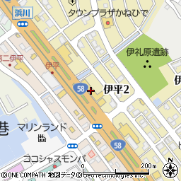 沖縄トヨタ　トヨタウン北谷店周辺の地図