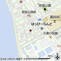 沖縄県中頭郡北谷町宮城周辺の地図