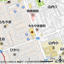 白バラ洋菓子店山内店周辺の地図