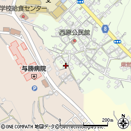 沖縄県うるま市与那城西原75周辺の地図