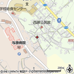 沖縄県うるま市与那城西原74周辺の地図