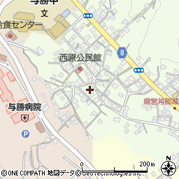 沖縄県うるま市与那城西原71周辺の地図