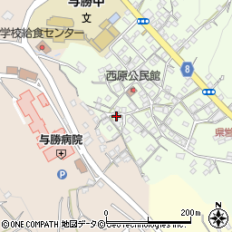 沖縄県うるま市与那城西原78周辺の地図