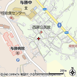 沖縄県うるま市与那城西原72周辺の地図