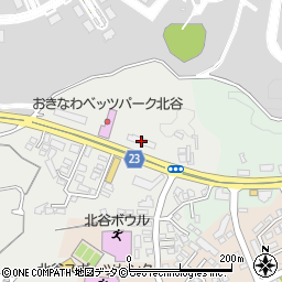 沖縄県中頭郡北谷町伊平411-1周辺の地図