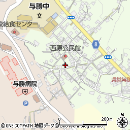 沖縄県うるま市与那城西原95周辺の地図