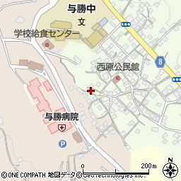 沖縄県うるま市与那城西原82周辺の地図