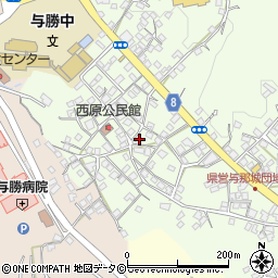 沖縄県うるま市与那城西原687周辺の地図