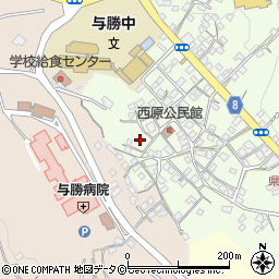 沖縄県うるま市与那城西原89周辺の地図