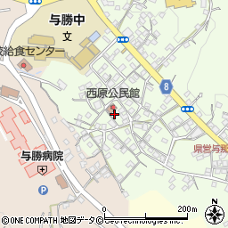 沖縄県うるま市与那城西原98周辺の地図