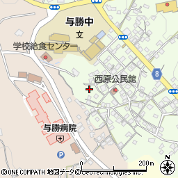 沖縄県うるま市与那城西原91周辺の地図