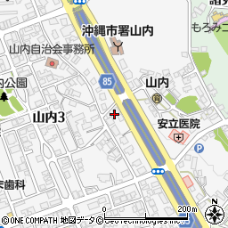 沖縄自動車道周辺の地図