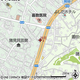 琉球銀行諸見支店周辺の地図