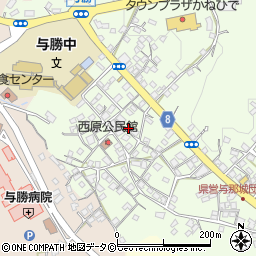 沖縄県うるま市与那城西原673周辺の地図