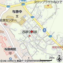 沖縄県うるま市与那城西原667周辺の地図